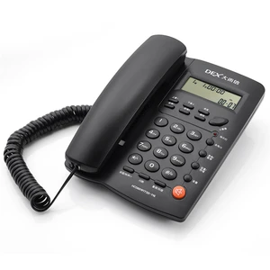 Fashion Vintage Number Key Dialing LCD Screen Landline Telephone Home Office Retro Wire Landline fixed Phone For Office Villa