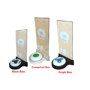 10pcs K-SP Acrylic Menu Holder Fit For Call System Bell Button