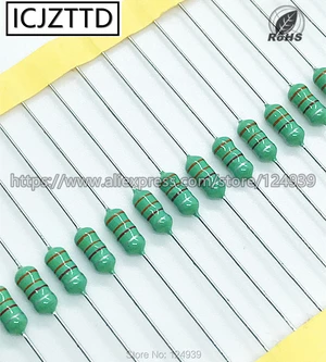 AL 0410 1/2w 0.5W Inductor Color ring inductance 2.7UH 2R7M 3.3UH 3R3K 3.9UH 3R9K 4.7UH 4R7K 5.6UH 5R6K 6.8UH 6R8K 8.2UH 8R2K