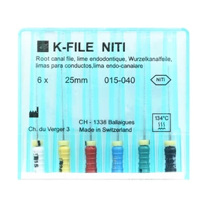 Dental K-FILE NITIFLEX 21/25mm NiTi Flexible Root Canal Files endo Hand Use Finger Spreaders Endodontic Dentistry
