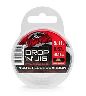 Fox rage fluorocarbon strike point drop n jig line 40 m - 0,35 mm 16,58 lb