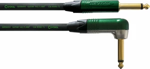 Cordial CRI 6 PR Negro-Verde 6 m Recto - Acodado Cable de instrumento