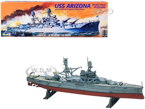 Level 4 Model Kit USS Arizona Pacific Fleet Battleship "Memorial to the Tragedy of Pearl Harbor" 1/426 Scale Model by Revell