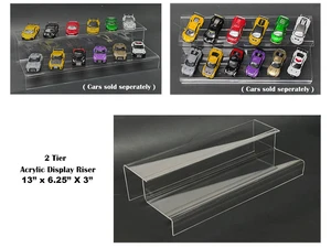 2 Tier Acrylic Stand Riser "Mijo Exclusives" for 1/64 Scale Models