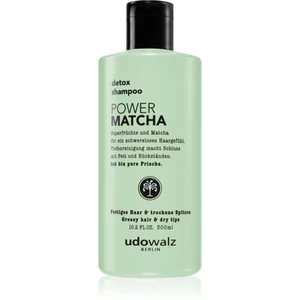 Udo Walz Power Matcha čisticí šampon pro mastné vlasy s vitamínem C 300 ml
