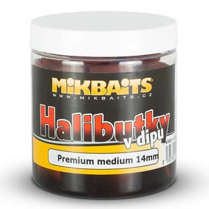 Mikbaits pelety halibutky v dipe 8 mm 150 ml - red fish halibut