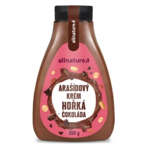 ALLNATURE Arašídový krém s hořkou čokoládou 260 g