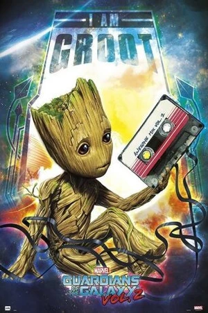 Plakát 61x91,5cm - Guardians Of The Galaxy Vol 2 - Groot