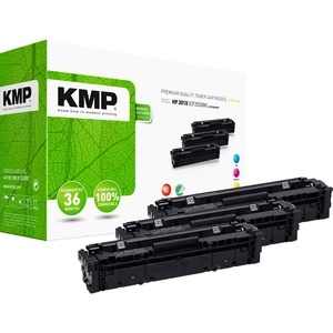 KMP H-T215VX toner kombinované balenie náhradný HP HP 201X (CF401X, CF403X, CF402X) zelenomodra, purpurová, žltá  kompat