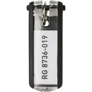 Durable vešiak na kľúče 195701 KEY CLIP - 1957 čierna  6 ks