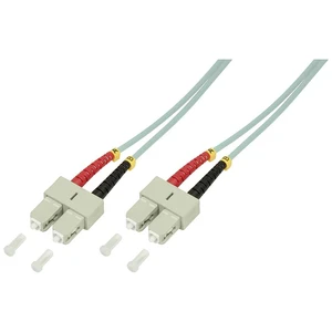 LogiLink FP3SC00 optické vlákno LWL prepojovací kábel [1x zástrčka SC - 1x zástrčka SC] 50/125 µ Multimode OM3 0.50 m