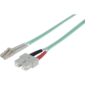 Intellinet 750523 optické vlákno LWL prepojovací kábel [1x zástrčka LC - 1x zástrčka SC] 50/125 µ Multimode OM3 10.00 m