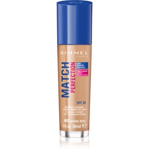 Rimmel Match Perfection tekutý make-up SPF 20 odtieň 400 Natural Beige 30 ml