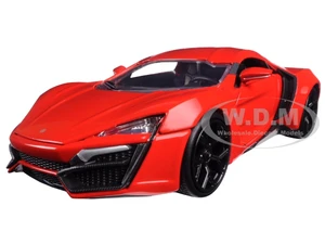 Lykan Hypersport Red "Fast &amp; Furious 7" (2015) Movie 1/24 Diecast Model Car by Jada