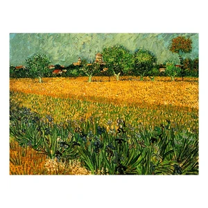 Reprodukcia obrazu Vincenta van Gogha - View of arles with irisos in the foreground, 40 × 30 cm