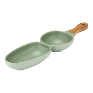Zelená porcelánová servírovacia miska Ladelle Essentials