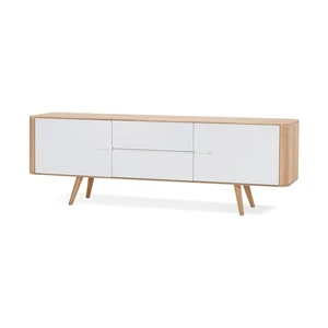 Komoda z dubového dreva Gazzda Ena, 180 × 42 × 60 cm