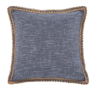 Modrý dekoratívny vankúš Tiseco Home Studio Hessian, 45 x 45 cm