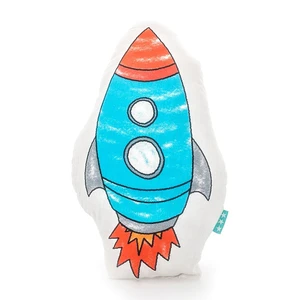 Bavlnený vankúšik Mr. Fox Space Rocket 40 × 30 cm