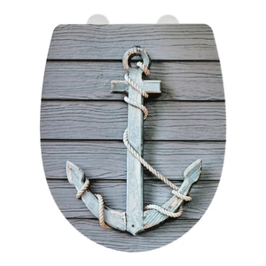 WC sedadlo s vysokým leskom Wenko Rope, 45 × 36,5 cm