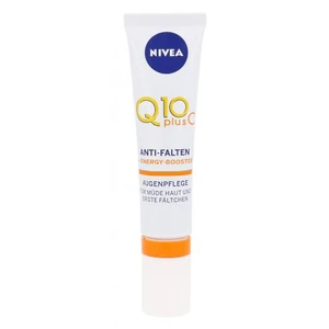 Nivea Q10 Plus C 15 ml očný krém pre ženy na veľmi suchú pleť; výživa a regenerácia pleti; na unavenú pleť; proti vráskam; spevnenie a lifting pleti