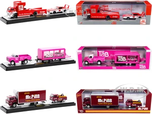 Auto Haulers "3 Sodas" Set of 3 pieces Release 12 Limited Edition to 7400 pieces Worldwide 1/64 Diecast Models by M2 Machines