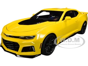 Chevrolet Camaro ZL1 Bright Yellow 1/18 Model Car by Autoart