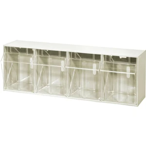 Allit 464421 skladové oddelenie so sklopnými krabicami VarioPlus ProFlip  (š x v x h) 600 x 240 x 200 mm biela, priehľad
