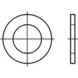 podložka plochá 5.3 mm 9 mm   Ušlechtilá ocel V4A  A4 200 ks TOOLCRAFT  TO-6854754