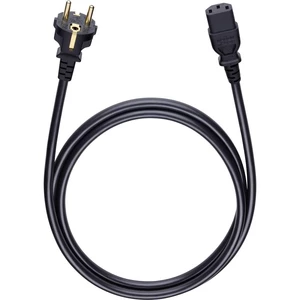 napájací prepojovací kábel [1x DE schuko zástrčka - 1x IEC C13 zásuvka 10 A] 1.50 m čierna Oehlbach Powercord C 13