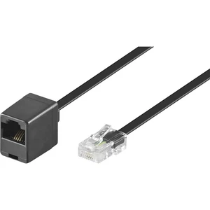 Basetech ISDN predlžovací kábel [1x RJ45 zástrčka 8p4c - 1x RJ45 zásvuka 8p8c] 6.00 m čierna