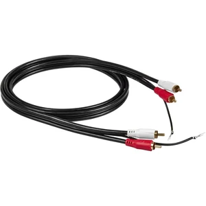 RCA 84039 cinch audio prepojovací kábel [1x cinch zástrčka - 1x cinch zástrčka] 1.50 m čierna