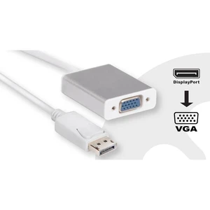 club3D CAC-2003 DisplayPort adaptér [1x zástrčka DisplayPort - 1x VGA zásuvka] biela