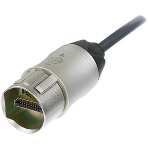 Neutrik HDMI prepojovací kábel #####HDMI-A Stecker, #####HDMI-A Stecker 3.00 m niklová NKHDMI-3 možno namontovať #####HD