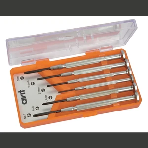 AVIT AV05010 pre elektroniku a jemnú mechaniku súprava skrutkovačov 6-dielna plochý, krížový PH