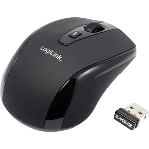 LogiLink Mini #####Kabellose Maus bezdrôtový optická čierna 3 null 1600 dpi