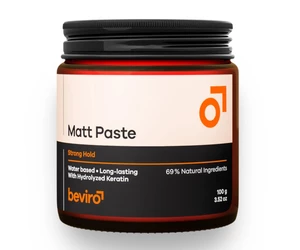 Matující pasta na vlasy se silnou fixací Beviro Matt Paste Strong Hold - 100 g (BV308) + dárek zdarma