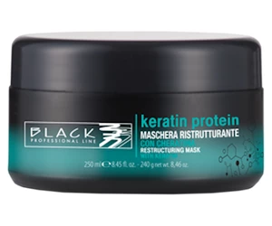 Maska pro poškozené a oslabené vlasy Black Keratin Protein - 250 ml (102024) + dárek zdarma