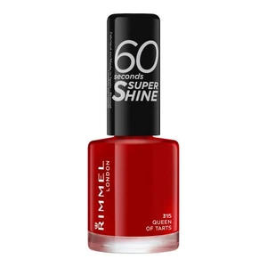 Rimmel London 60 Seconds Super Shine 8 ml lak na nechty pre ženy 315 Queen Of Tarts