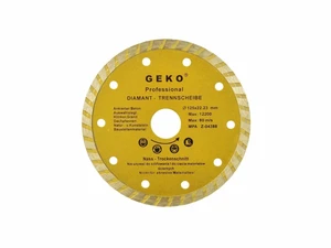 Kotouč diamantový řezný, TURBO, 125x8x22mm