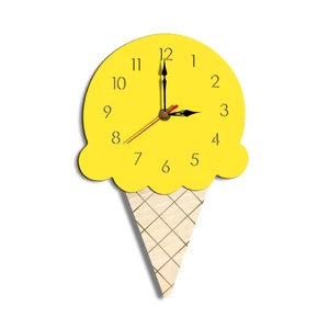 Home Cartoon Creative Wall Clock Living Room Acrylic Ice Cream Children's Clock