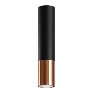 Stropní svítidlo SOLLUX Loopez GU10 1x40W bez zdroje SL.0945 černá/měď Stropní svítidlo SOLLUX Loopez GU10 1x40W bez zdroje SL.0945 černá/měď
