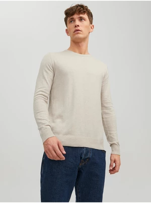 Pánsky sveter Jack & Jones Cream