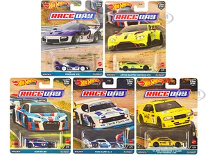 "Race Day" 5 piece Set "Car Culture" Series Diecast Model Cars by Hot Wheels