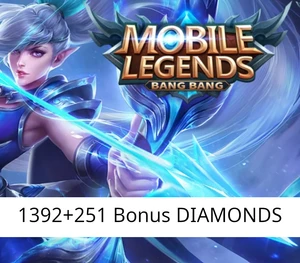 Mobile Legends - 1392+251 Bonus Diamonds Key