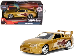 Slap Jacks Toyota Supra Gold "Fast &amp; Furious" Movie 1/32 Diecast Model Car by Jada