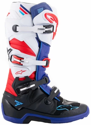 Alpinestars Tech 7 Boots Black/Dark Blue/Red/White 44,5 Bottes de moto