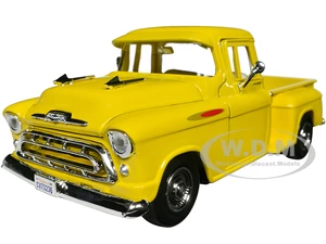 1957 Chevrolet 3100 Stepside Pickup Truck Yellow "Timeless Legends" Series 1/24 Diecast Model Car by Motormax