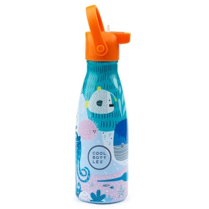 Cool Bottles Dětská nerezová termolahev Kids 3D třívrstvá 260 ml - modrá