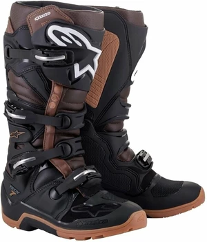 Alpinestars Tech 7 Enduro Boots Black/Dark Brown 40,5 Cizme de motocicletă